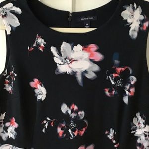 Lands’ end floral print dress.